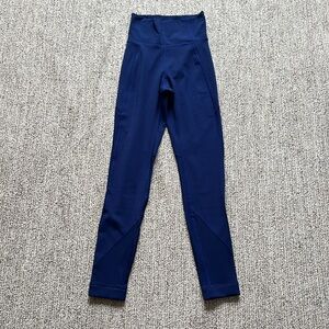 Lululemon leggings, size 4, blue.